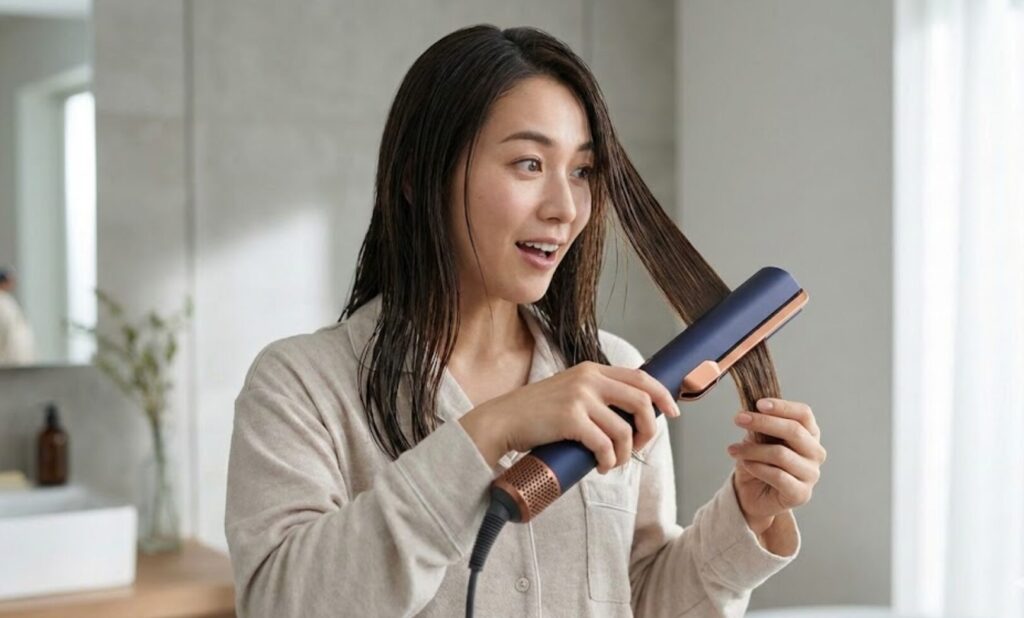 ダイソン　エアストレート　ドライヤー ダイソン、髪を乾かしながらストレートにするドライヤー - 家電 Watch