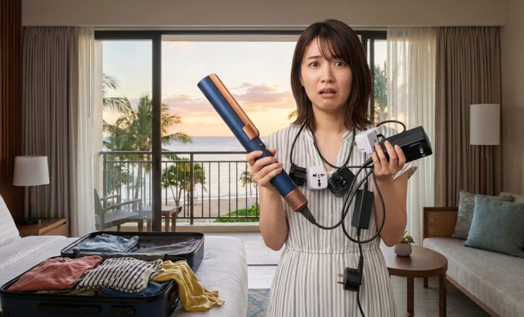 海外対応】ダイソンエアストレートは変圧器があれば使える？韓国