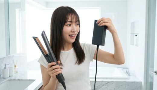 Dyson Airstraitのアダプタが大きすぎる問題★コンセントのサイズと設置の工夫