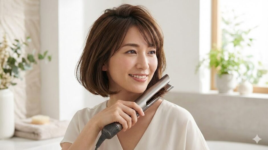 ダイソンエアストレートはショートヘア・ボブでも使える？首の火傷