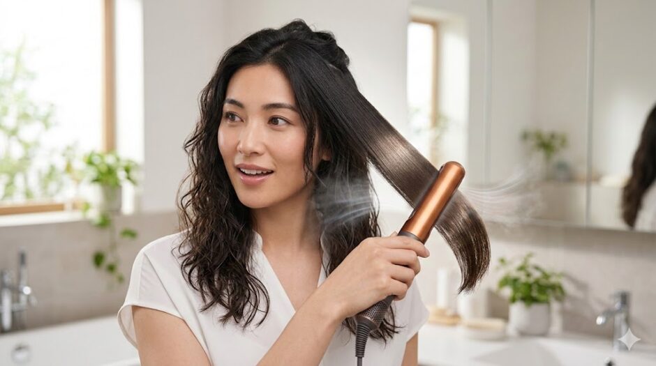 ダイソンエアストレートは「びしょ濡れの髪」から使える？水滴は落ちる